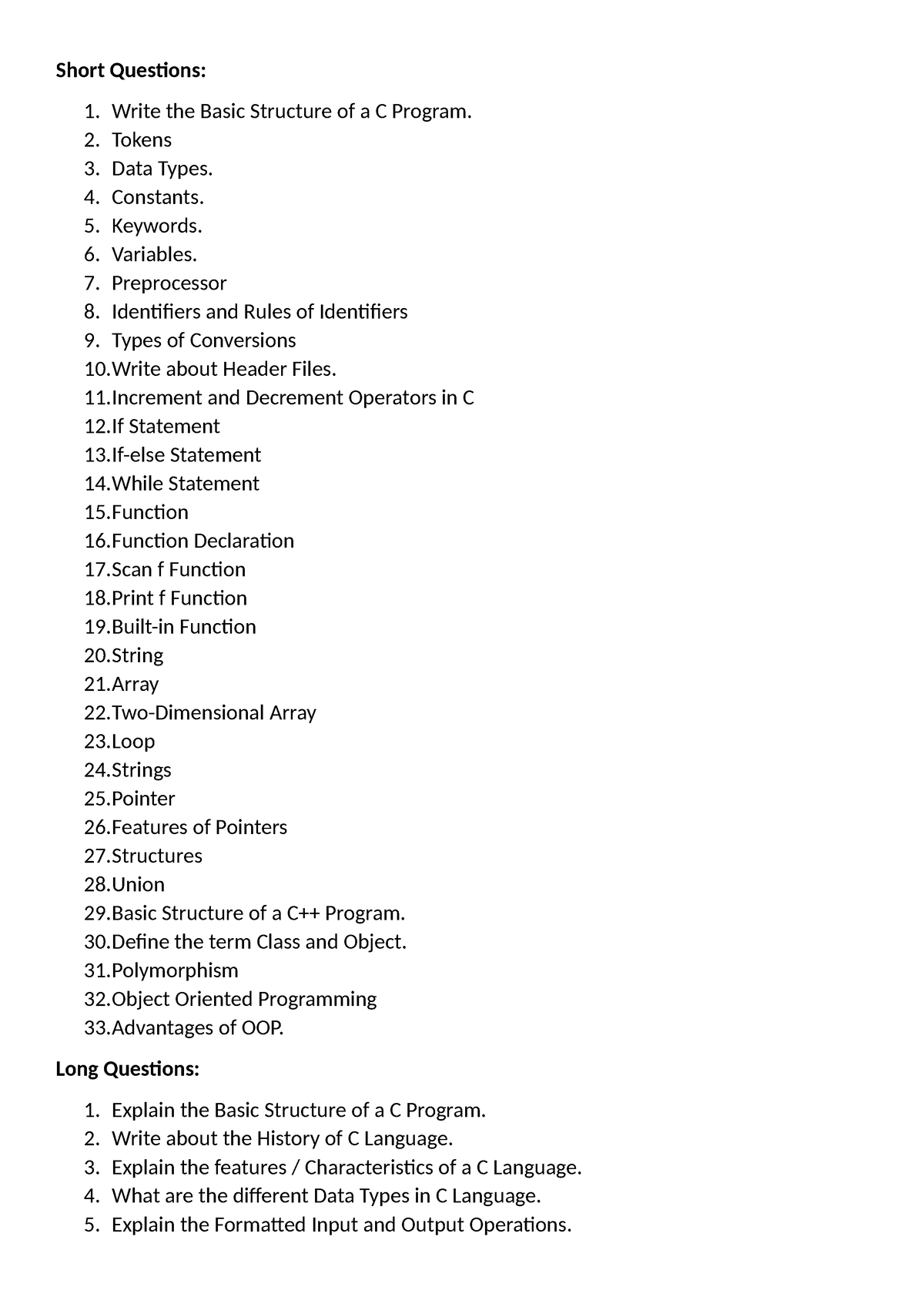 programming-with-c-and-c-important-questions-short-questions-1