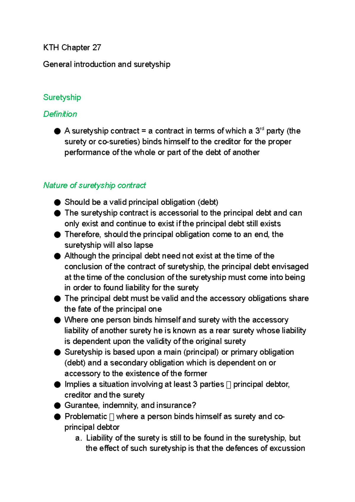 chapter-27-kth-notes-kth-chapter-27-general-introduction-and