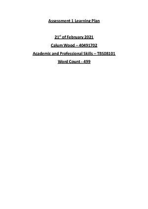 Tutorial Exercises 2020 - Research and Study Skills SOE Tutorial ...