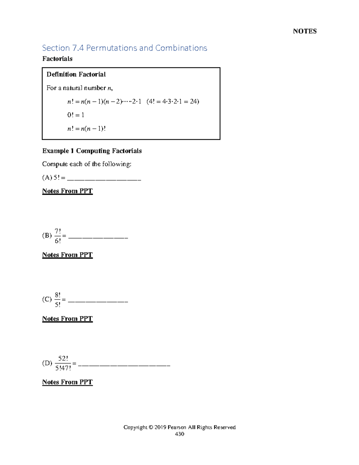 Bfmb14e noteguide 7 4 (1)-1 - NOTES Copyright © 2019 Pearson All Rights ...