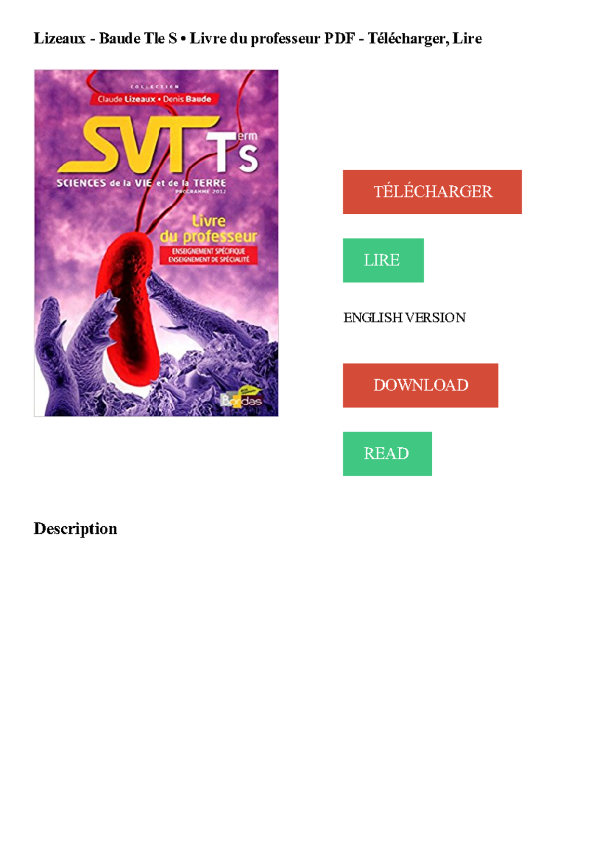 Livre Svt 1ere S Belin Corrigé Pdf kSo1QWLs__E4dM
