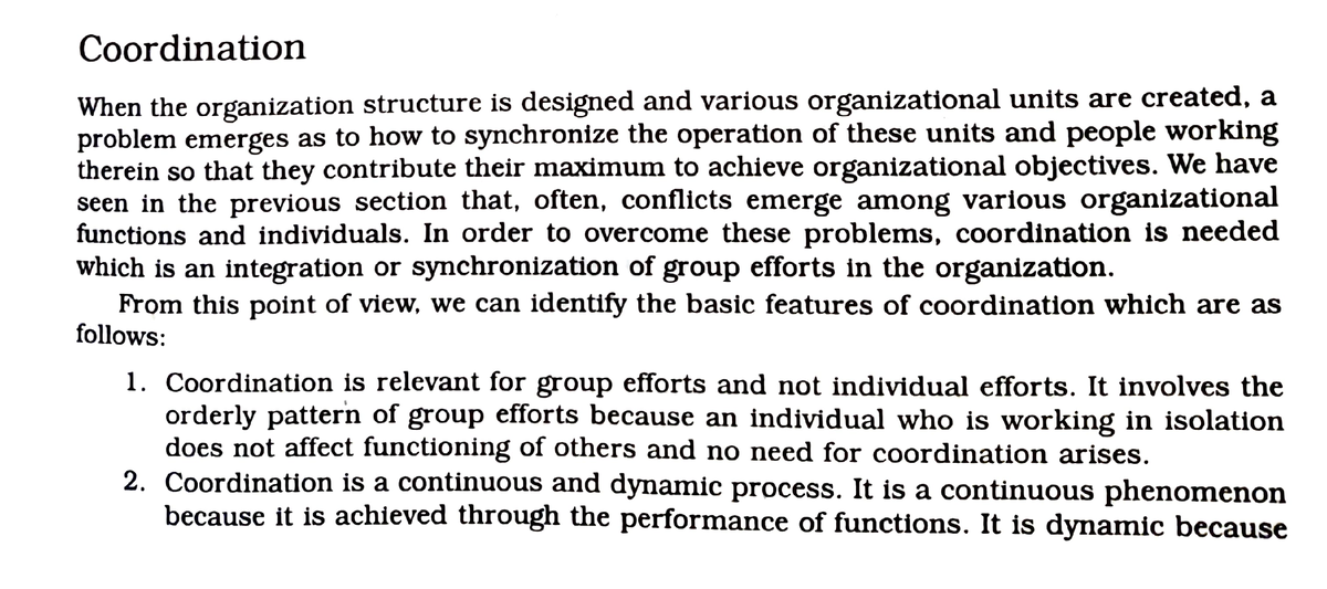 Coordination - ####### Coordination When The Organization Structure Is ...