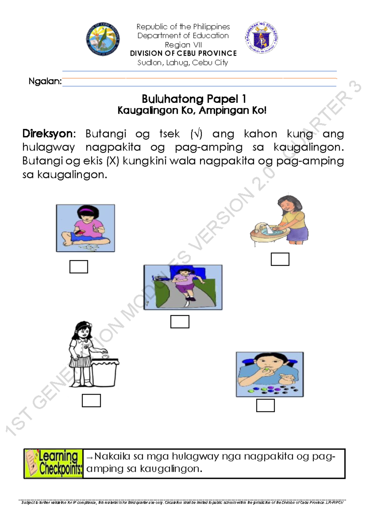 Revised Kinder Q3 Wk10 Worksheets GSB 2 Corrected 1 - Department of ...