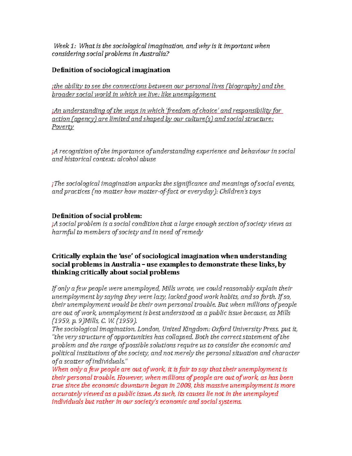 Week 1 - Lecture notes 1 - - Studocu