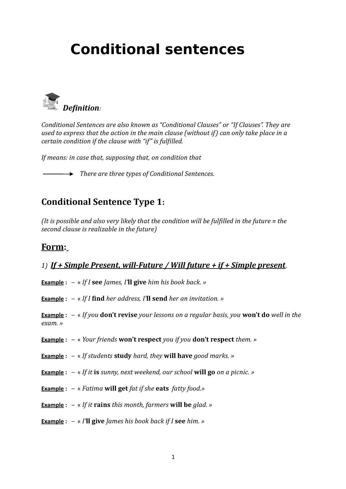 Conditional sentences in english lnguage HVUSVCUASGVCUSHVC ...