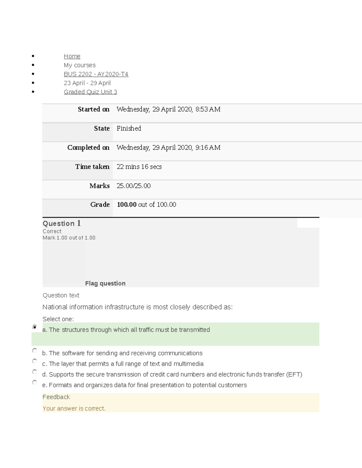 BUS 2202 Graded Quiz Unit 3.docx Copy - Home My Courses BUS 2202 ...