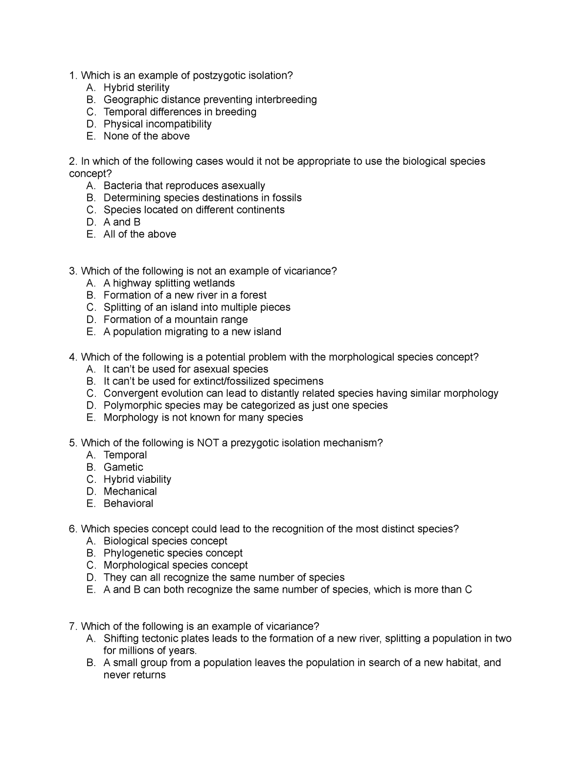 practice-problems-exam-2-which-is-an-example-of-postzygotic-isolation