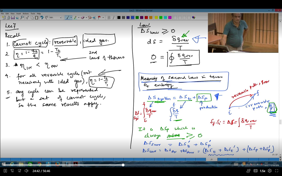 Thermo(MSE201) L7-L10 - Mathematics - Studocu