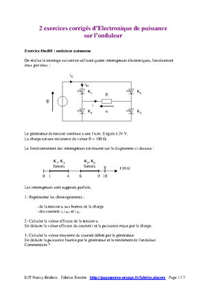 Exercices Redressement - 6 Exercices Corrigés D’Electronique De ...