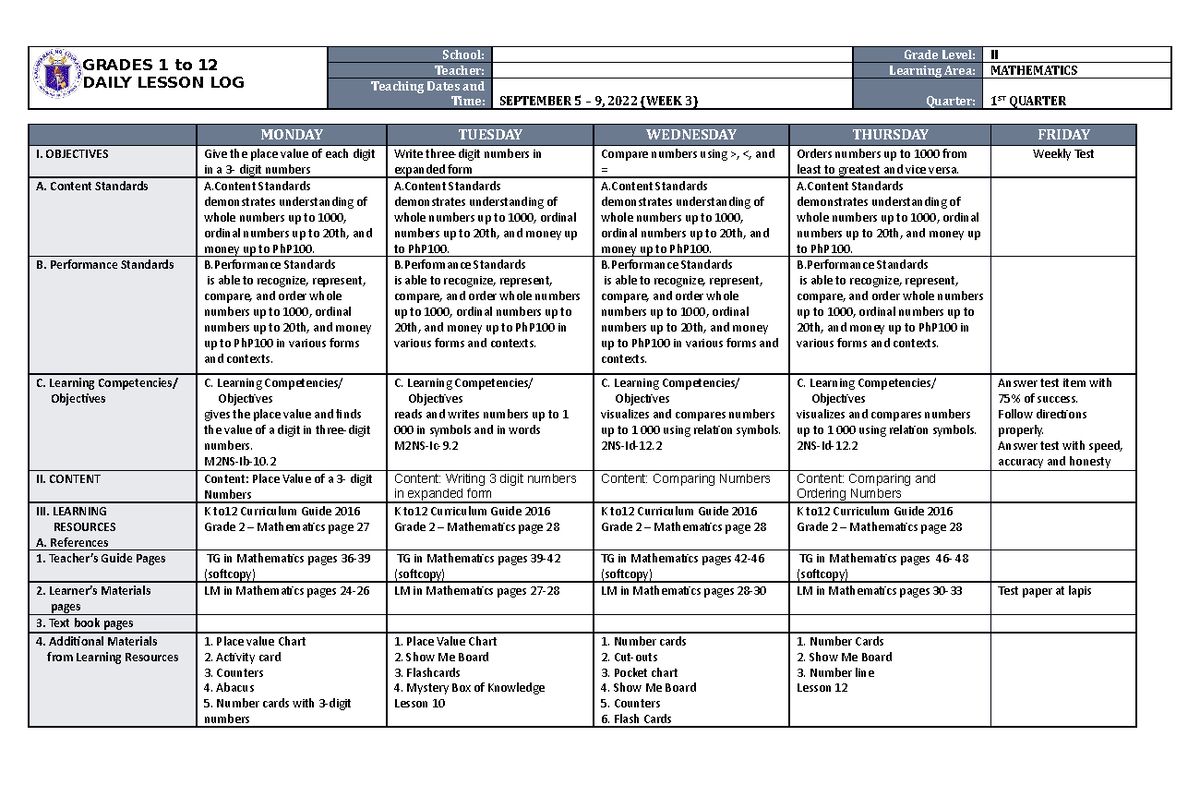 math-melcs-based-dll-grades-1-to-12-daily-lesson-log-school-grade
