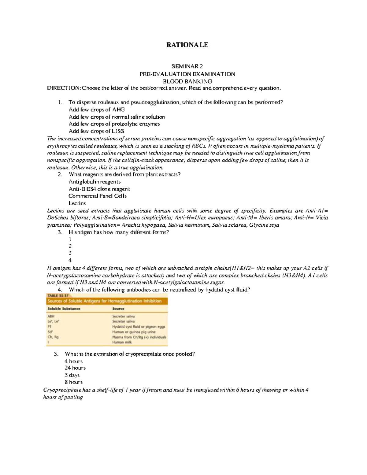 blood-banking-questionnaire-and-rationale-seminar-2-pre-evaluation