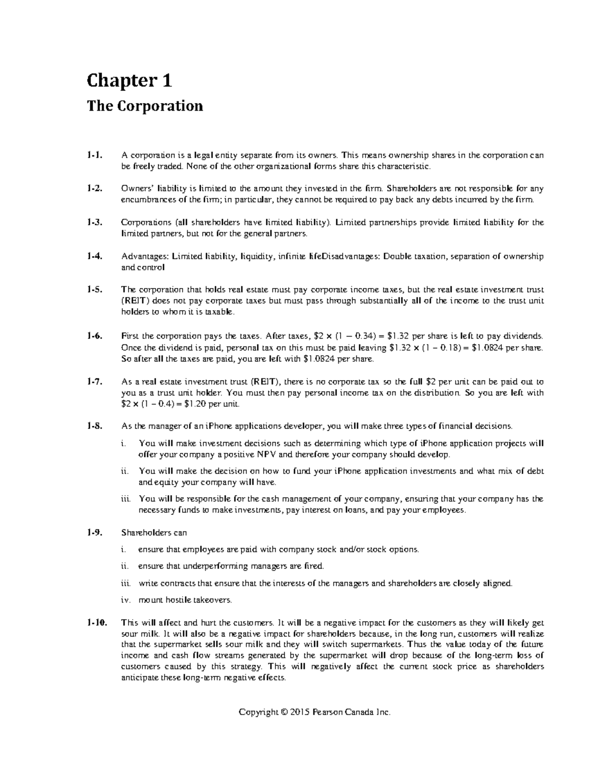 finance-chapter-1-the-corporation-1-1-a-corporation-is-a-legal