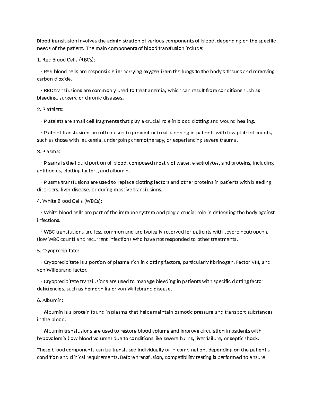 Fcking BT Report - jnkl - Blood transfusion involves the administration ...