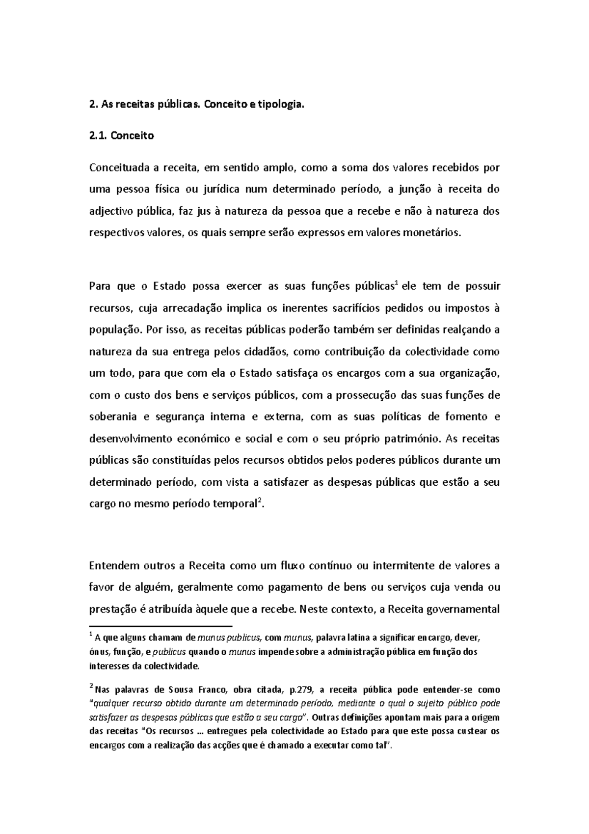 Receitas Públicas Matérias Relativa A Finanças Públicas