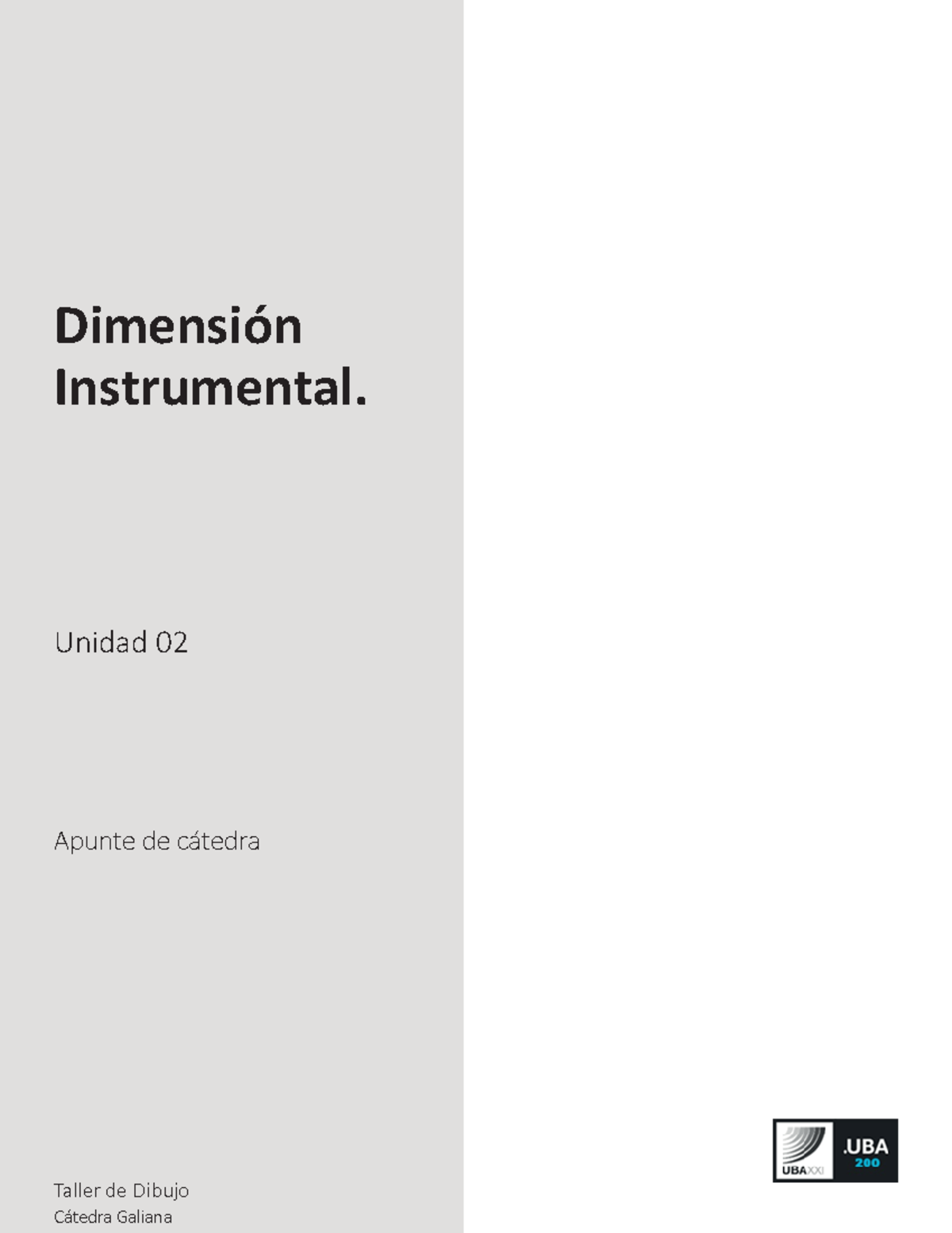 Apunte S-02 Corregido - Dimensión Instrumental. Apunte de cátedra ...