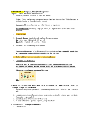 Midterm Study Guide (151 Ling Clemente)(1) - 1 Midterm Study Guide (151 ...