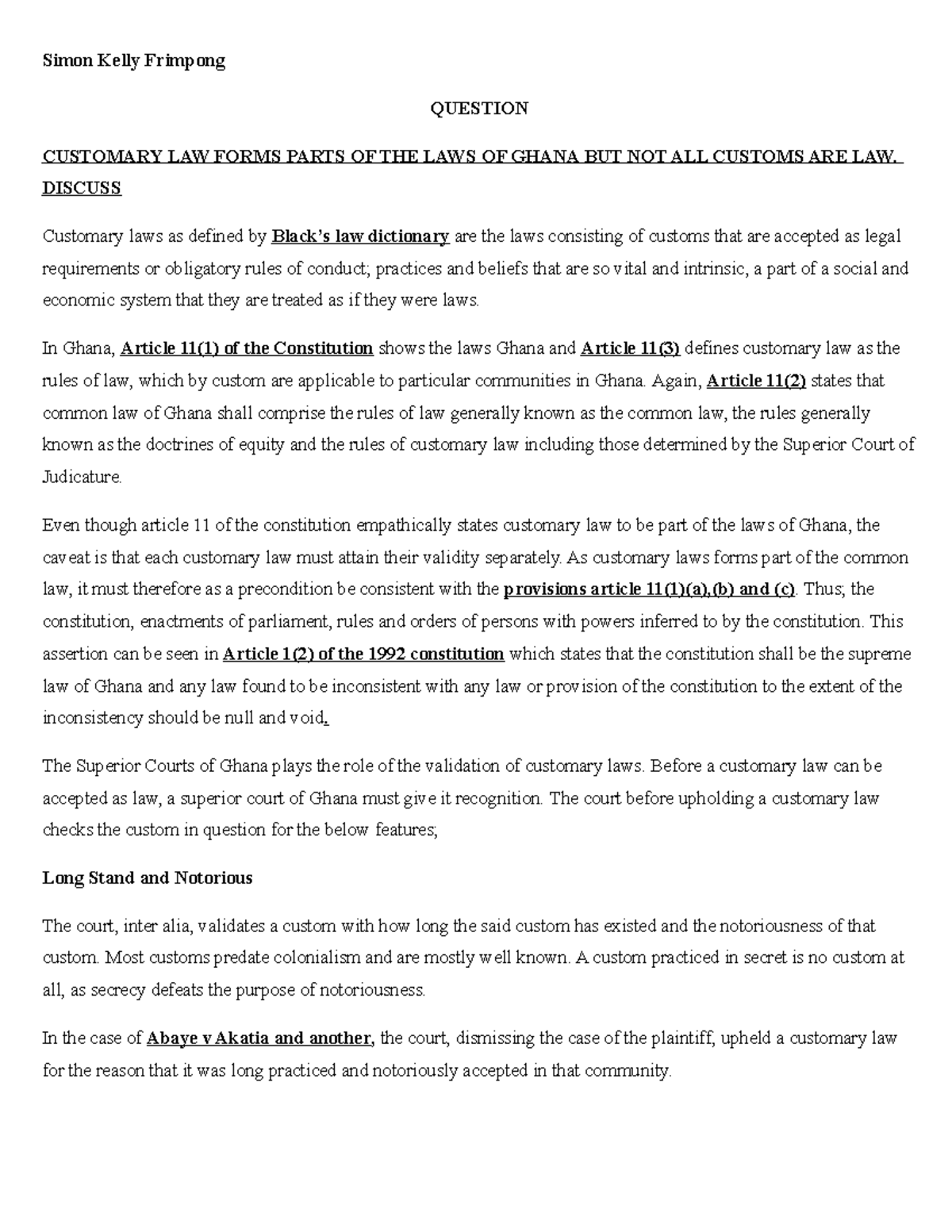 customary-laws-and-their-validity-as-law-simon-kelly-frimpong