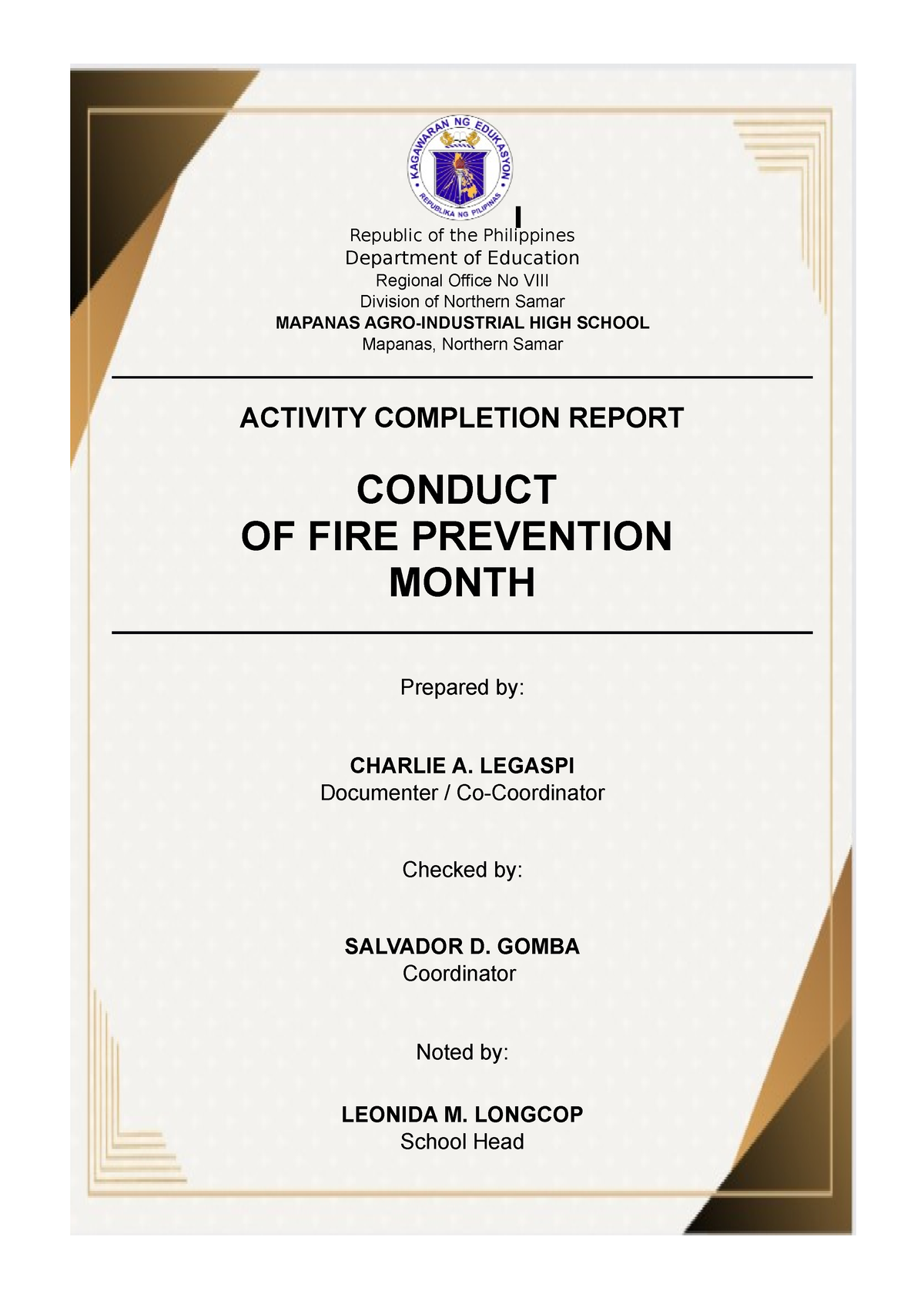 fire prevention essay philippines