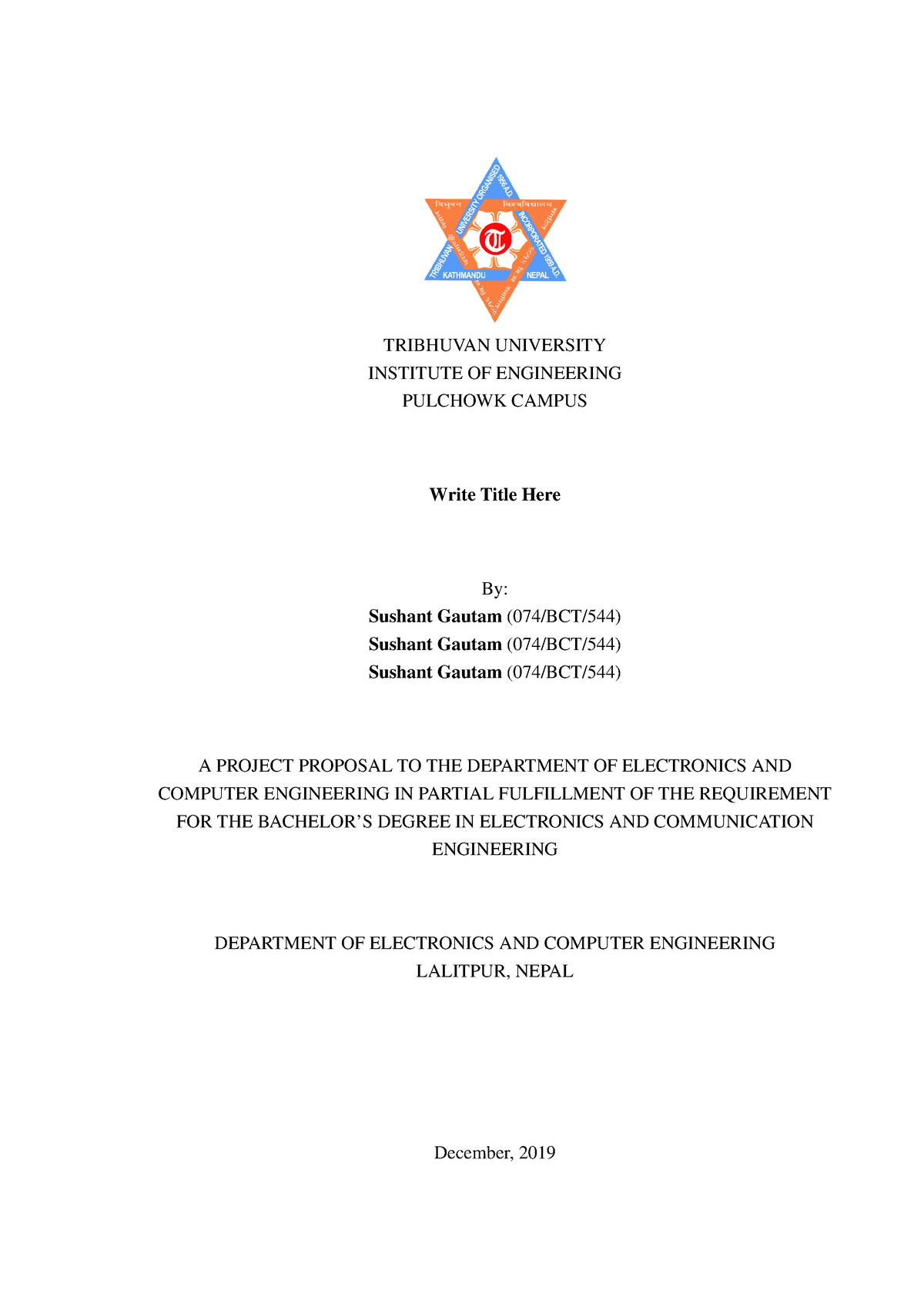 thesis proposal sample of tribhuvan university