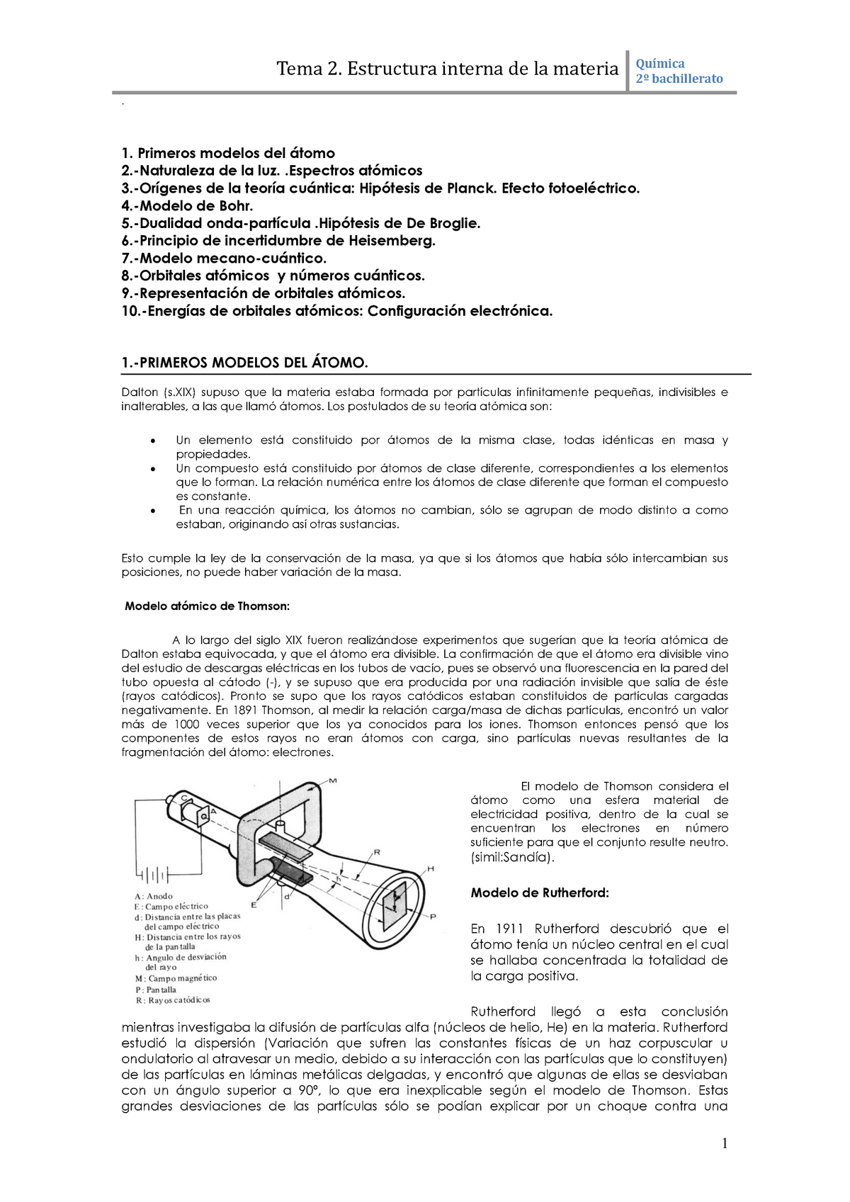 Estructuraatomica - Estructuras Atómicas - Estructura De La Materia ...