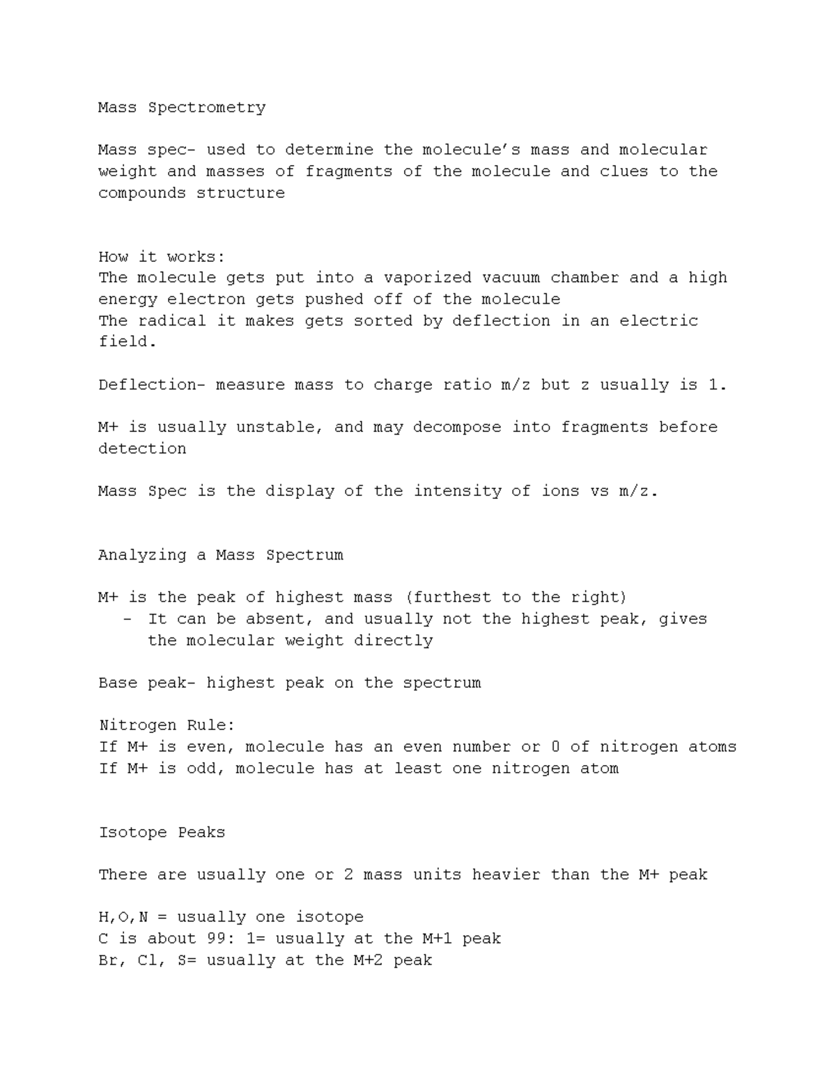 chapter-14-chem-mass-spectrometry-mass-spec-used-to-determine-the