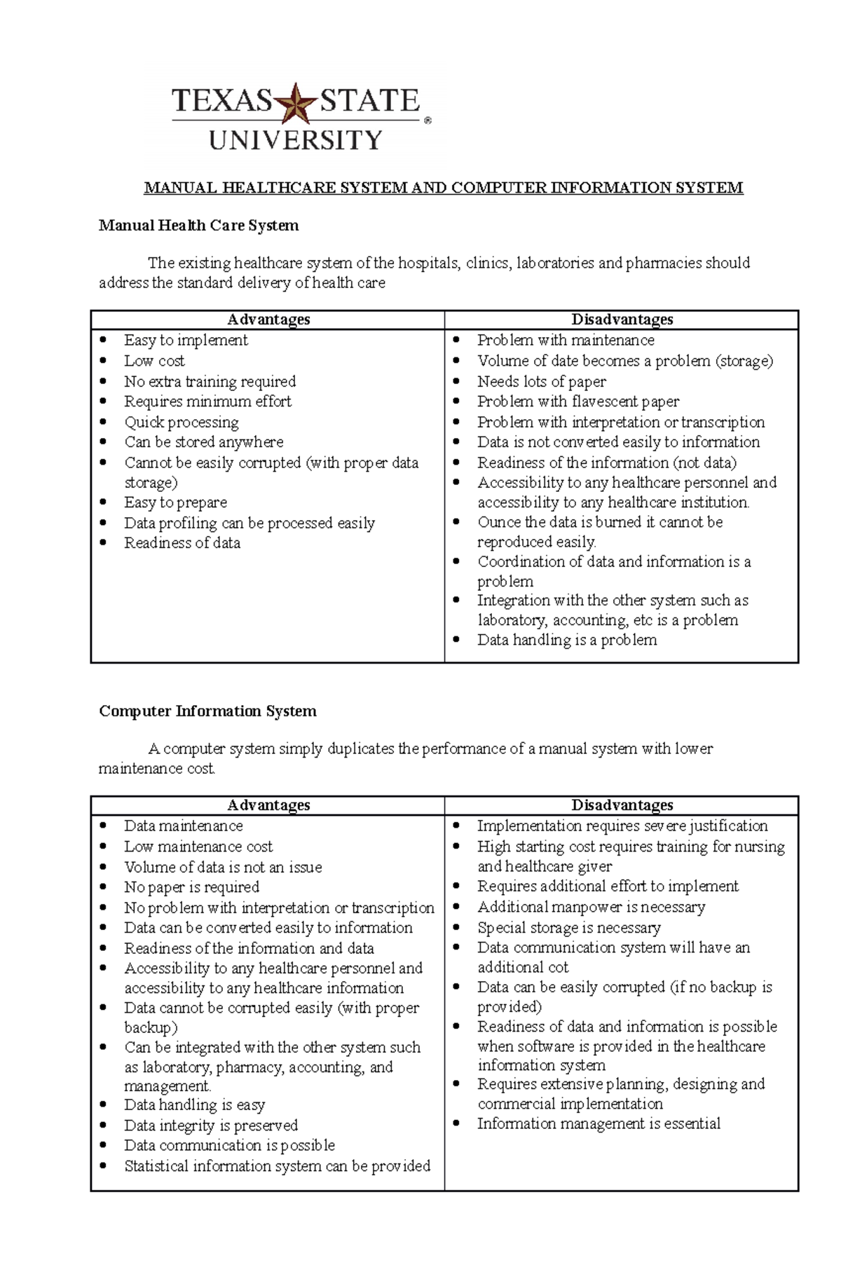 Manual health care system MANUAL HEALTHCARE SYSTEM AND COMPUTER
