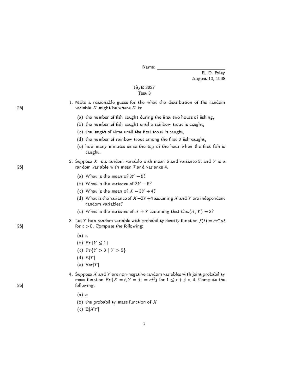 SU98 Test 2 B - Practice Tests - Ih R) S 9 A Yr 6 T " ((' DT @ " !& Ur ...