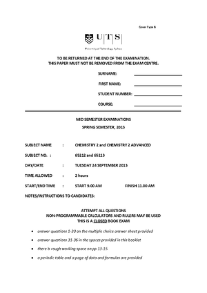 Chem 2 experiment 4 pdf - Name: Student I: SCHM002 Chemistry 2 ...
