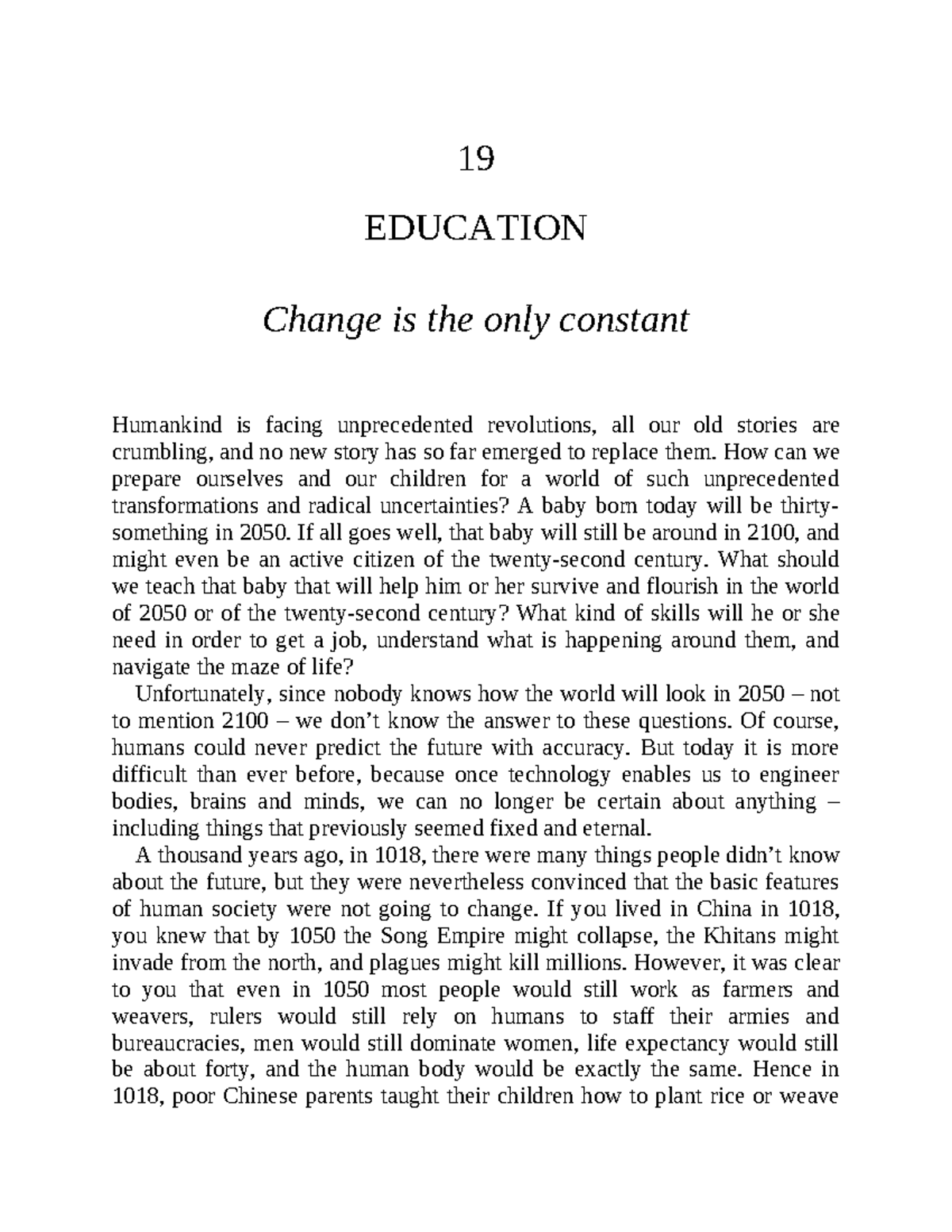 Chapter+19+-+Education+-+Change+is+the+only+constant - 19 EDUCATION ...