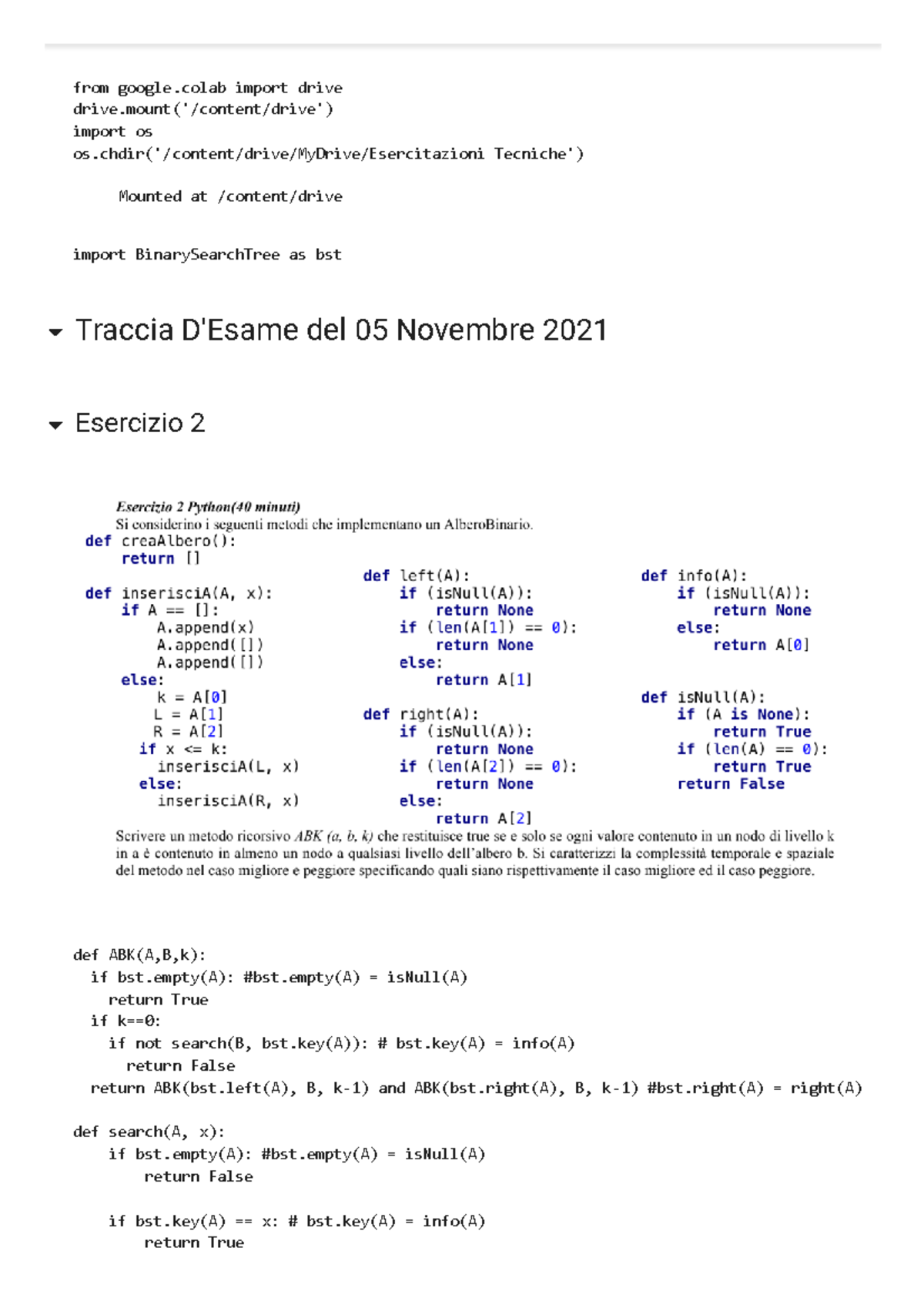 Esercitazione 7 - appello - from google import drive drive('/content ...