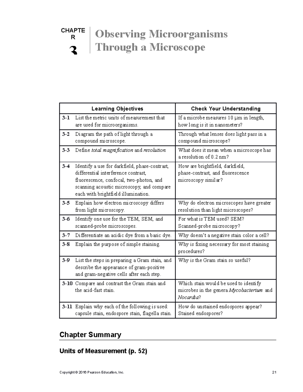 Chapter 3 - Observing Microorganisms Through A Microscope Learning ...