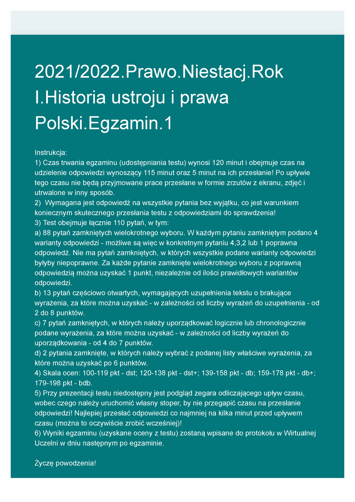 Egzamin-historia-2022-1 230207 164155 - 2021/2022.Prawo.Niestacj I ...