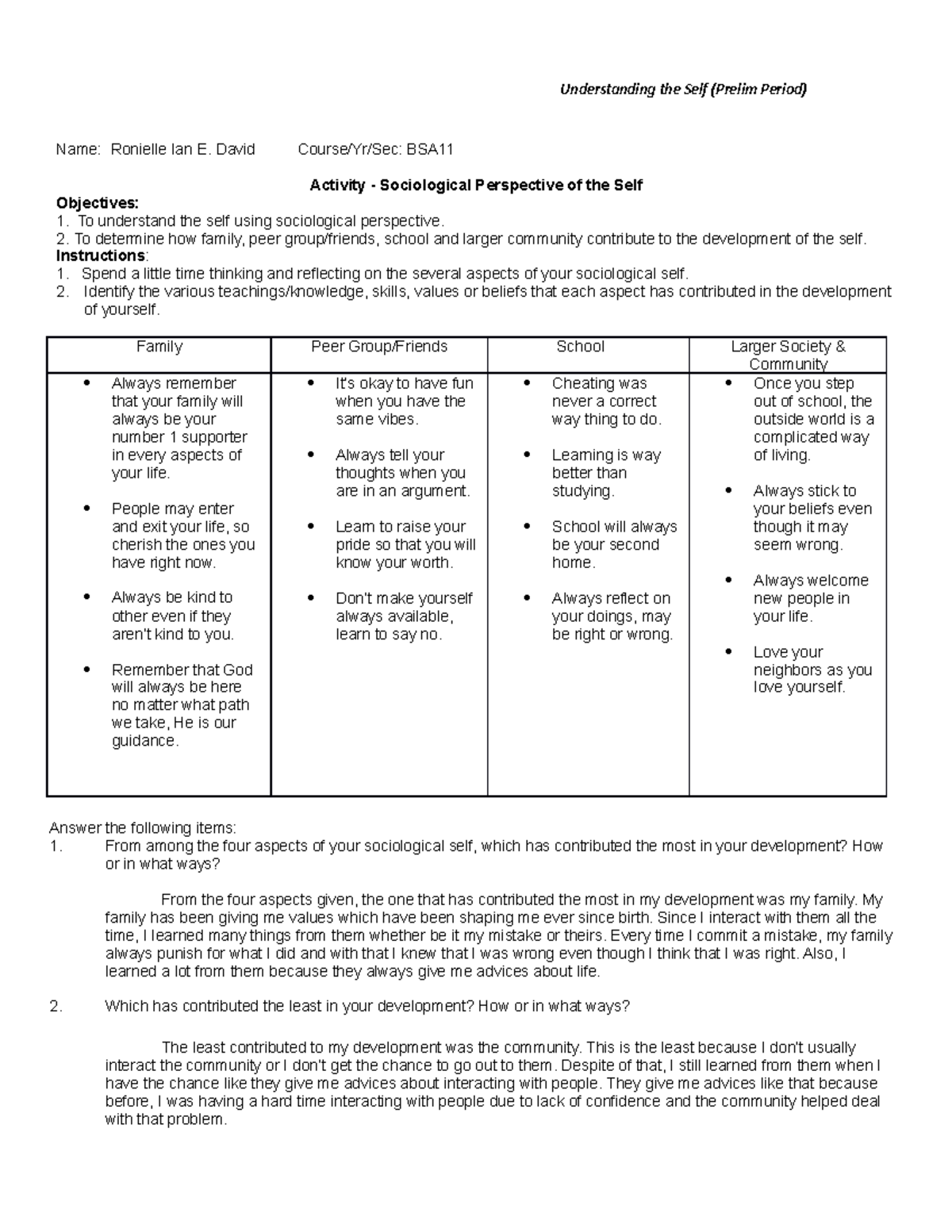 activity-on-sociological-self-understanding-the-self-prelim-period