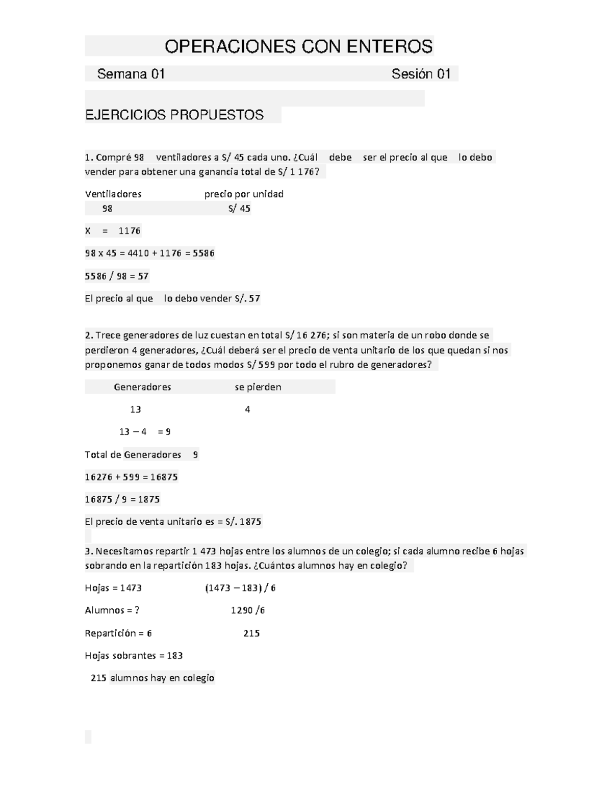 Nivelación De Matemática- Ingeniería Matemática - OPERACIONES CON ...