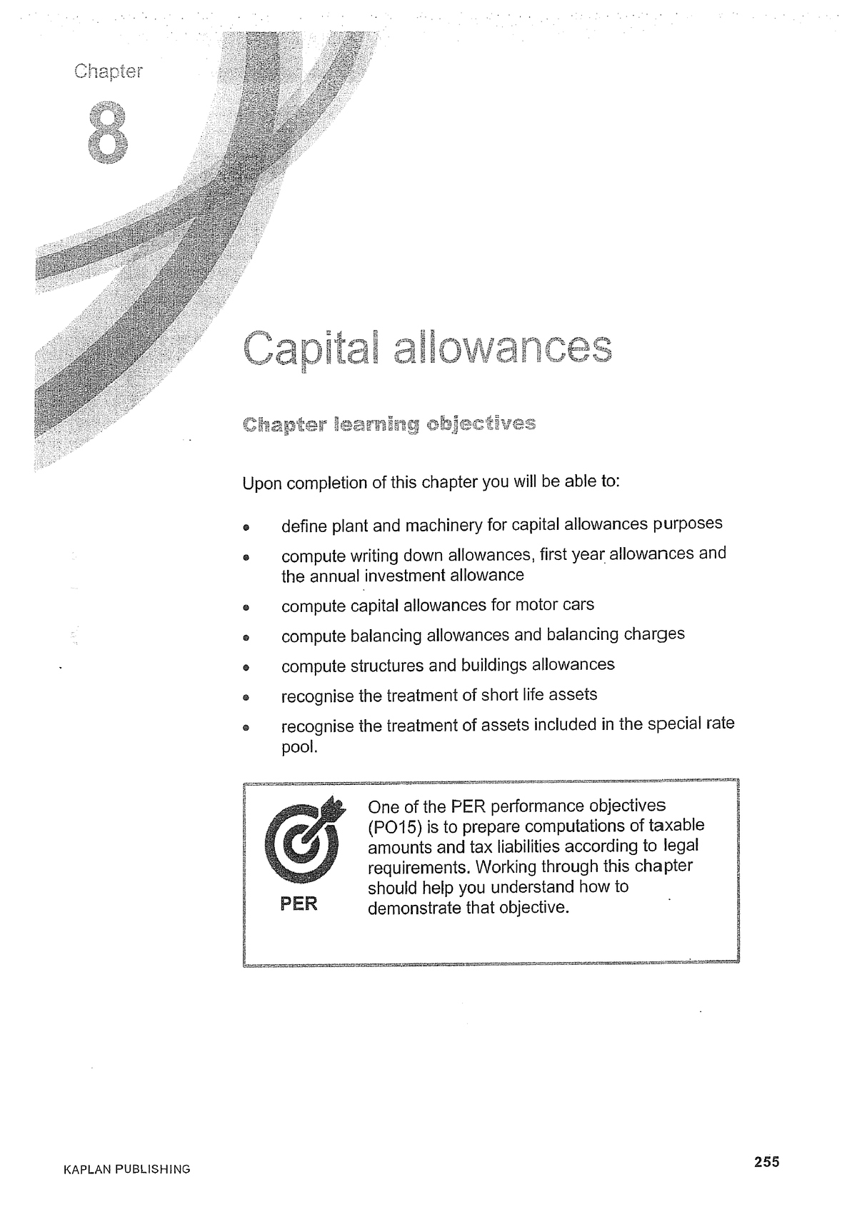 Ch 8 Capital Allowances - Managerial Accounting - Studocu