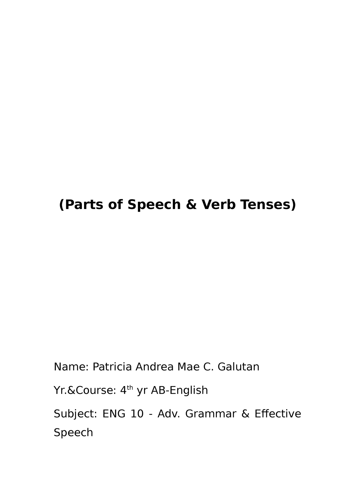 review-of-the-parts-of-speech-gramma-r-parts-of-speech-verb-tenses