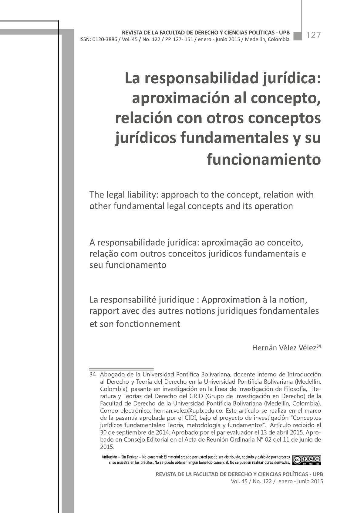 Dialnet-La Responsabilidad Juridica-5212475 - 127 REVISTA DE LA FACULTAD DE  DERECHO Y CIENCIAS - StuDocu
