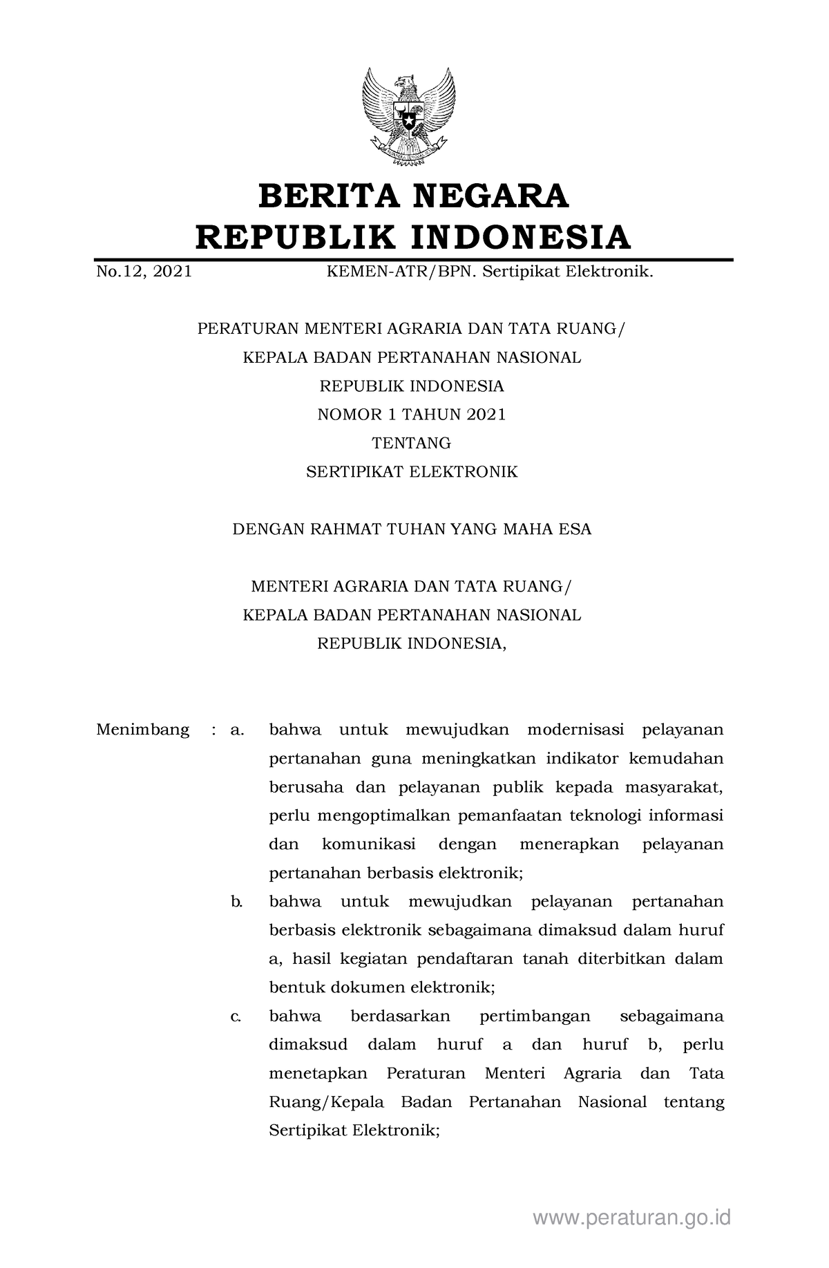 Nomor 1 Tahun 2021 - Kj Jbciahgq Jbbdkwqd Kjwbd1d Jqwodio1jd - BERITA ...