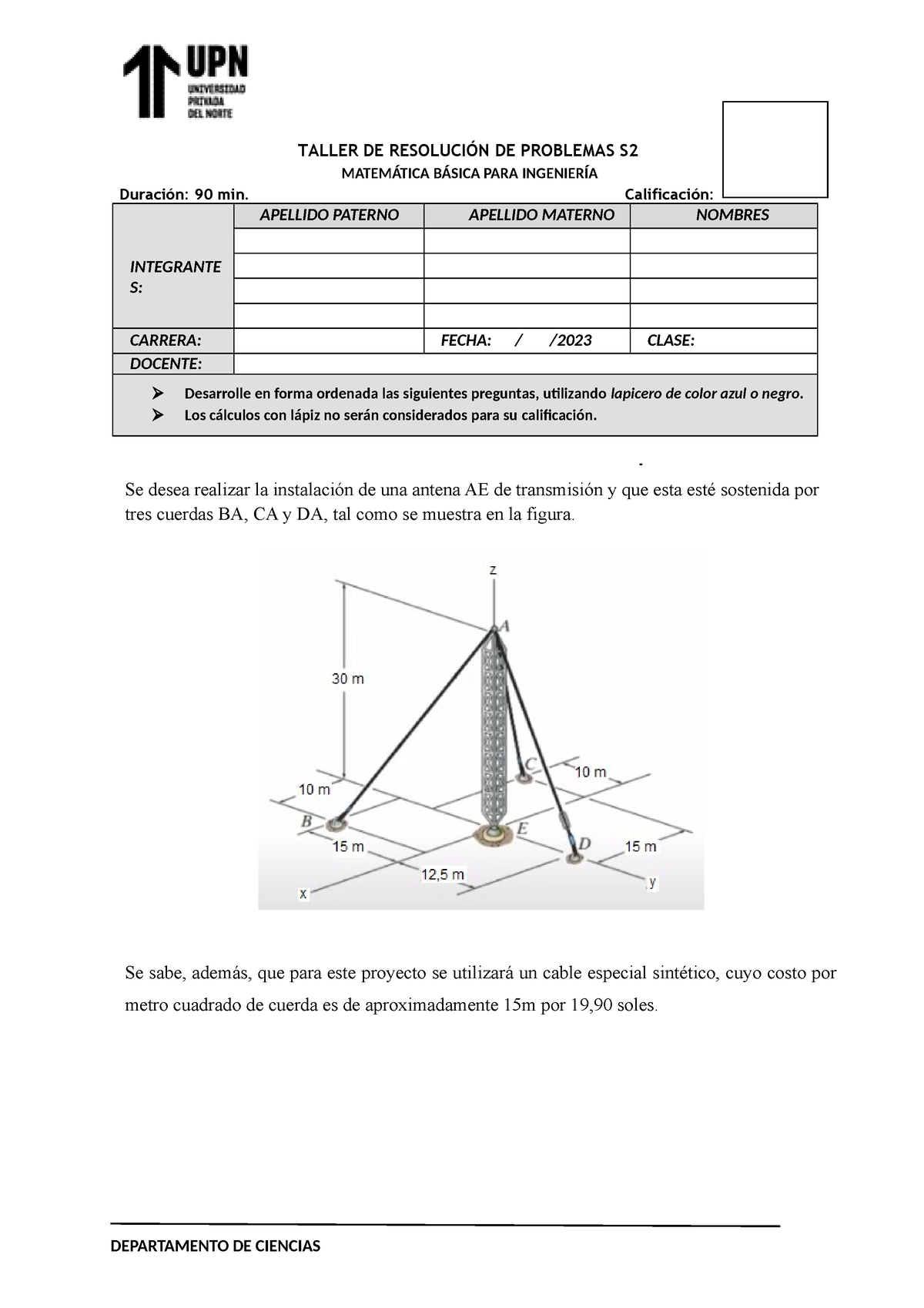 TRP S2 Vectores EN R3 2 - Copia - TALLER DE RESOLUCIÓN DE PROBLEMAS S ...