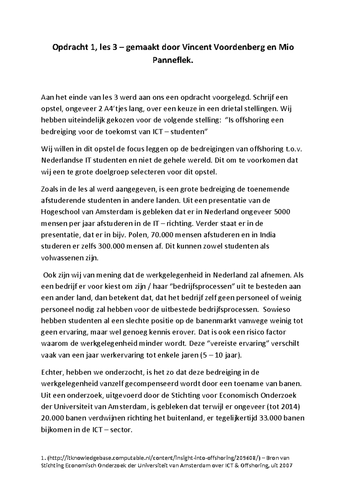 Practicum, vragen en antwoorden Engels 3 Studeersnel