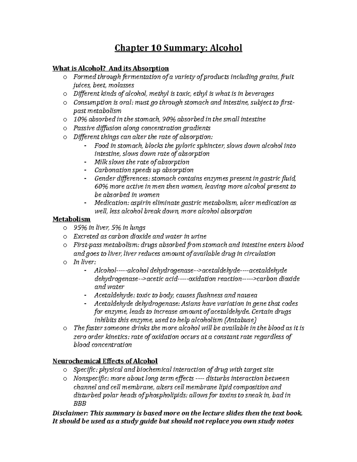 summary-lecture-chapter-10-summary-alcohol-chapter-10-summary