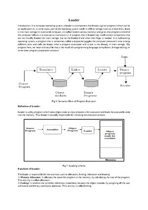 Unit-5 - System programming unit 5 - UNIT 5 Compiler A compiler is a ...