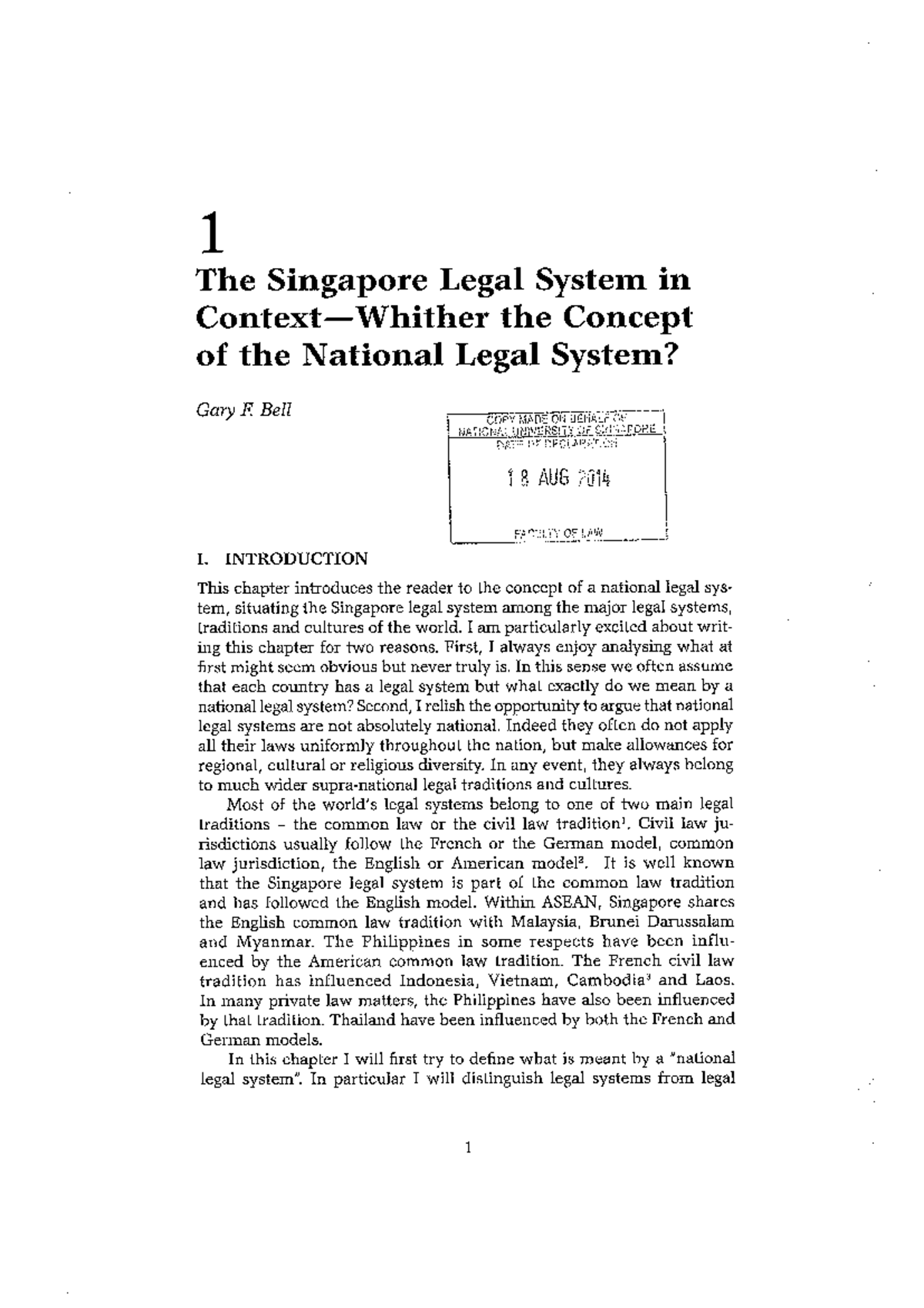 bell legal system LAW108 Studocu