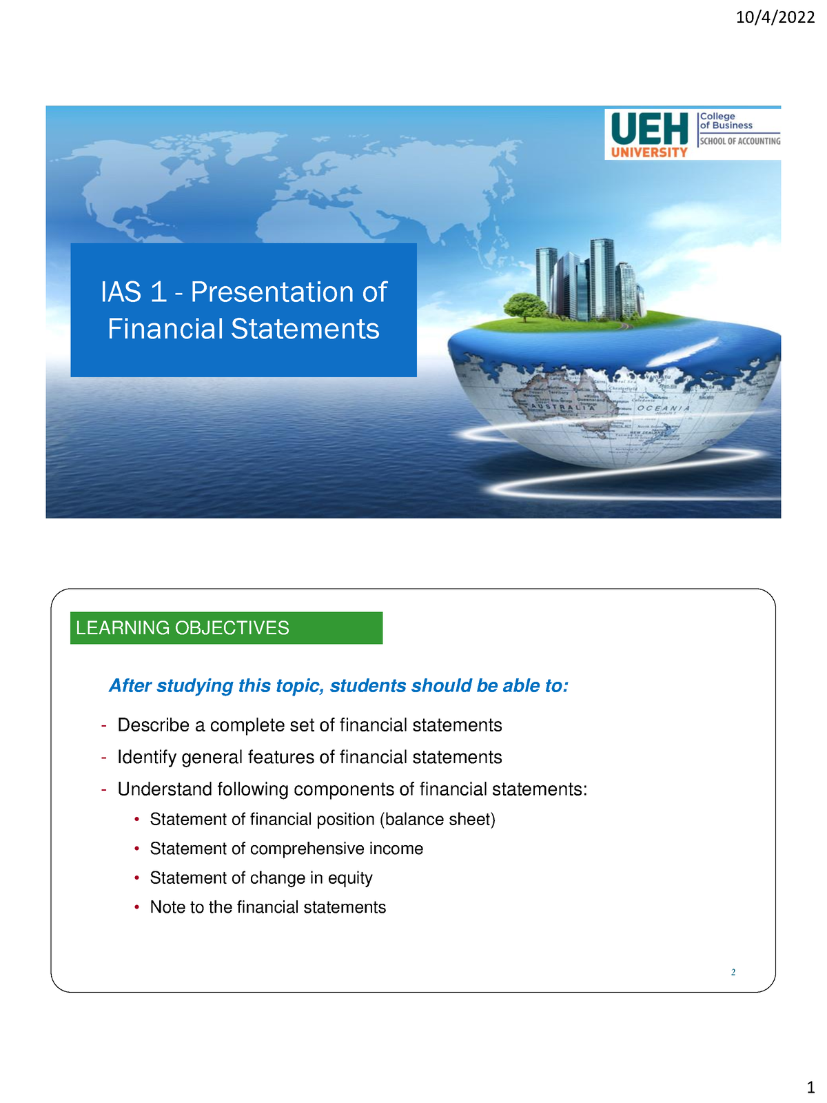 PDF- Presentation Of FS (IAS 1) - IAS 1 - Presentation Of Financial ...