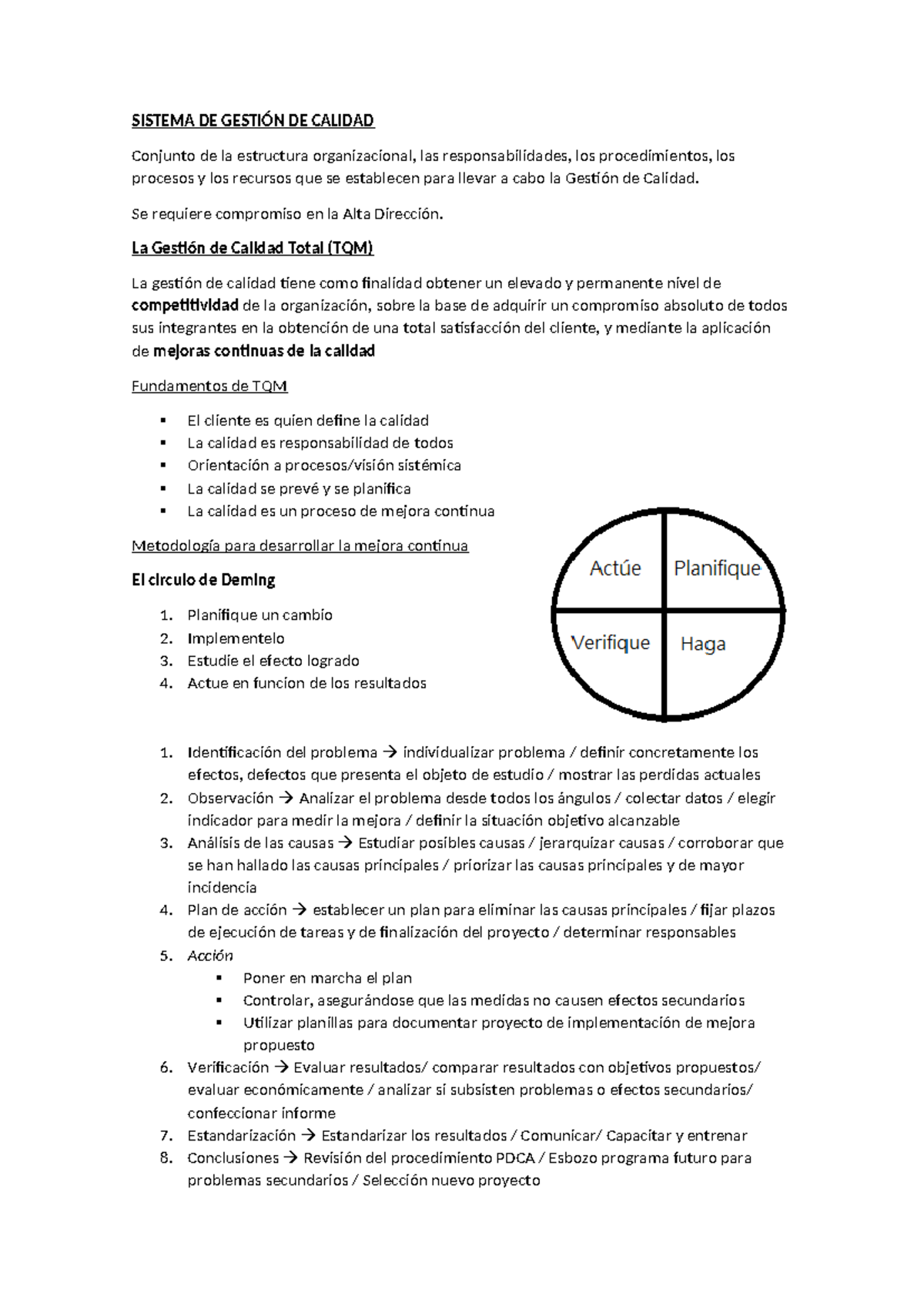 Sistema De Gesti N De Calidad Sistema De Gesti N De Calidad Conjunto