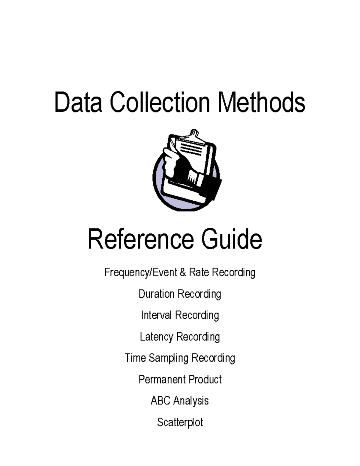 Data Collection Methods - - Studocu