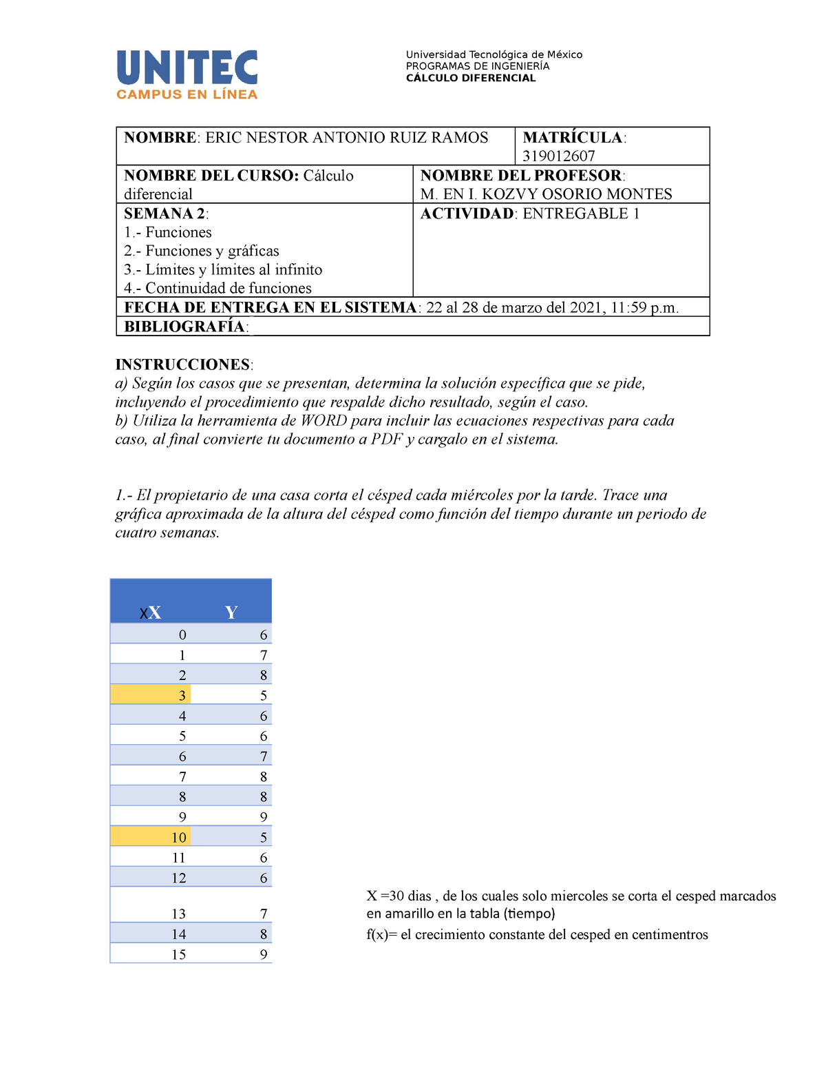 Entregable 1 6S - PROGRAMAS DE INGENIERÍA CÁLCULO DIFERENCIAL ...