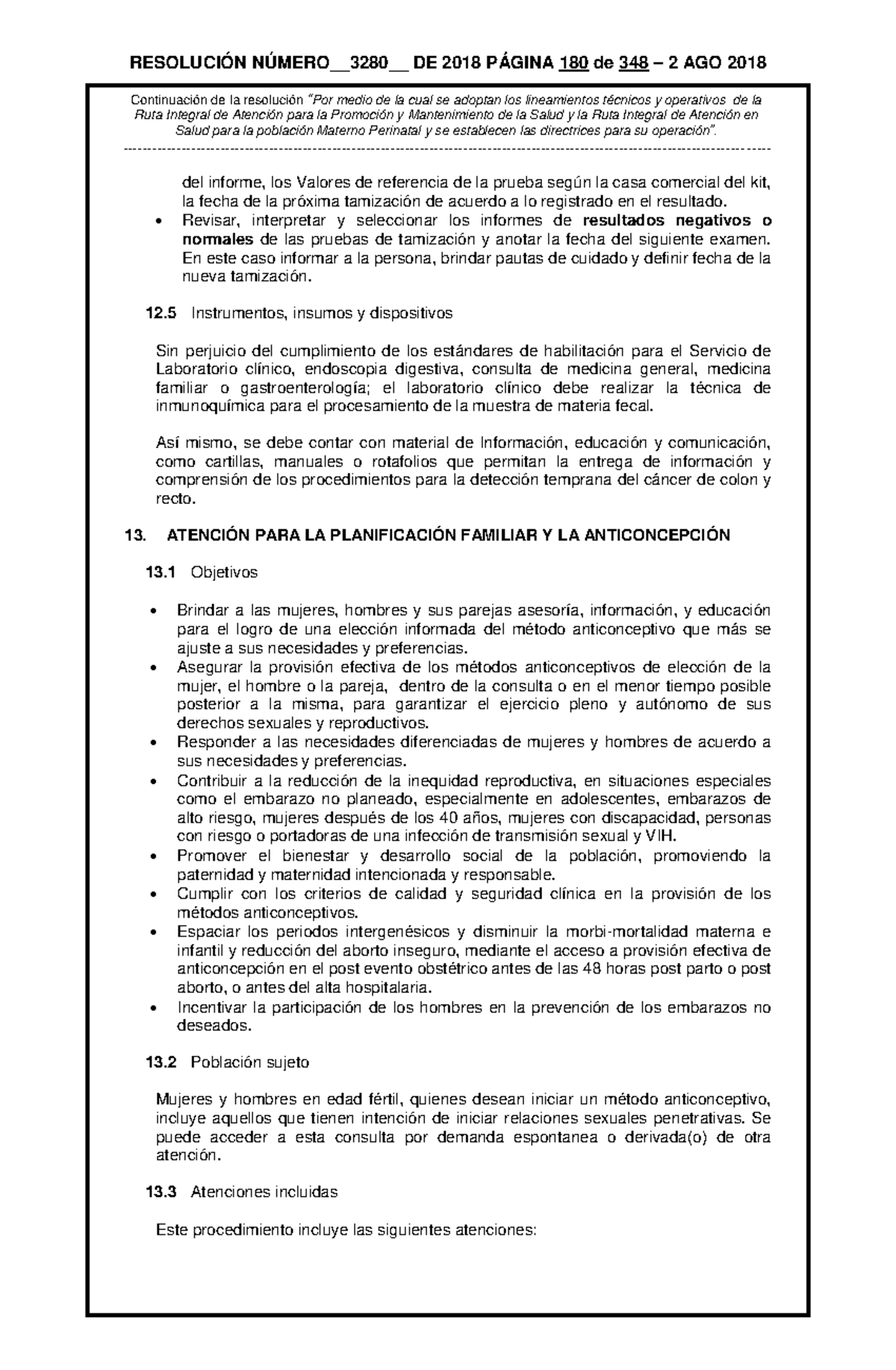 Atención PARA LA Planificación Familiar Y LA Anticoncepción ...