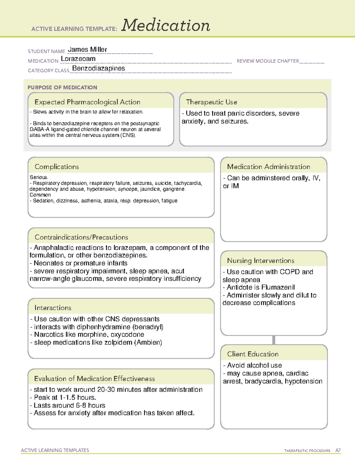 JMiller ATILorazepam Template 04182022 - ACTIVE LEARNING TEMPLATES ...