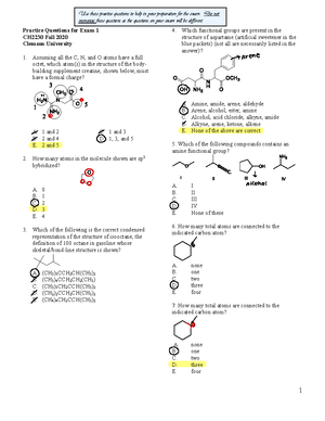 organic chemistry assignments